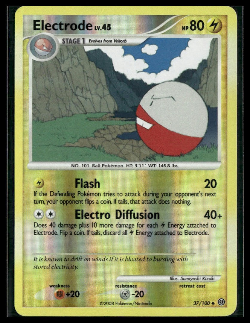 Electrode #37/100 Reverse Holo Stormfront LP
