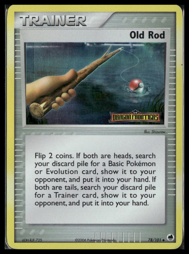 Old Rod #78/101 STAMP Reverse Holo Dragon Frontiers MP