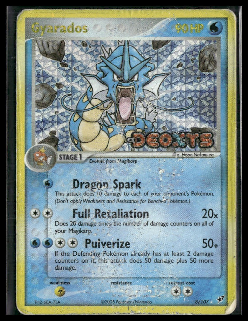 Gyarados #8/107 STAMP Reverse Holo Deoxys HP
