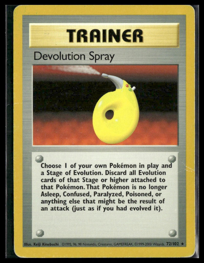 Devolution Spray #072/102 4th Print (1999-2000) Base Set HP