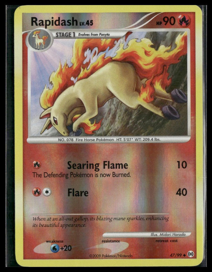 Rapidash #47/99 Reverse Holo Arceus LP