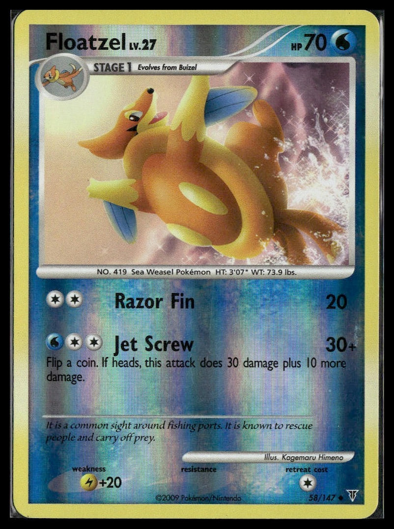 Floatzel #58 Reverse Holo Supreme Victors LP