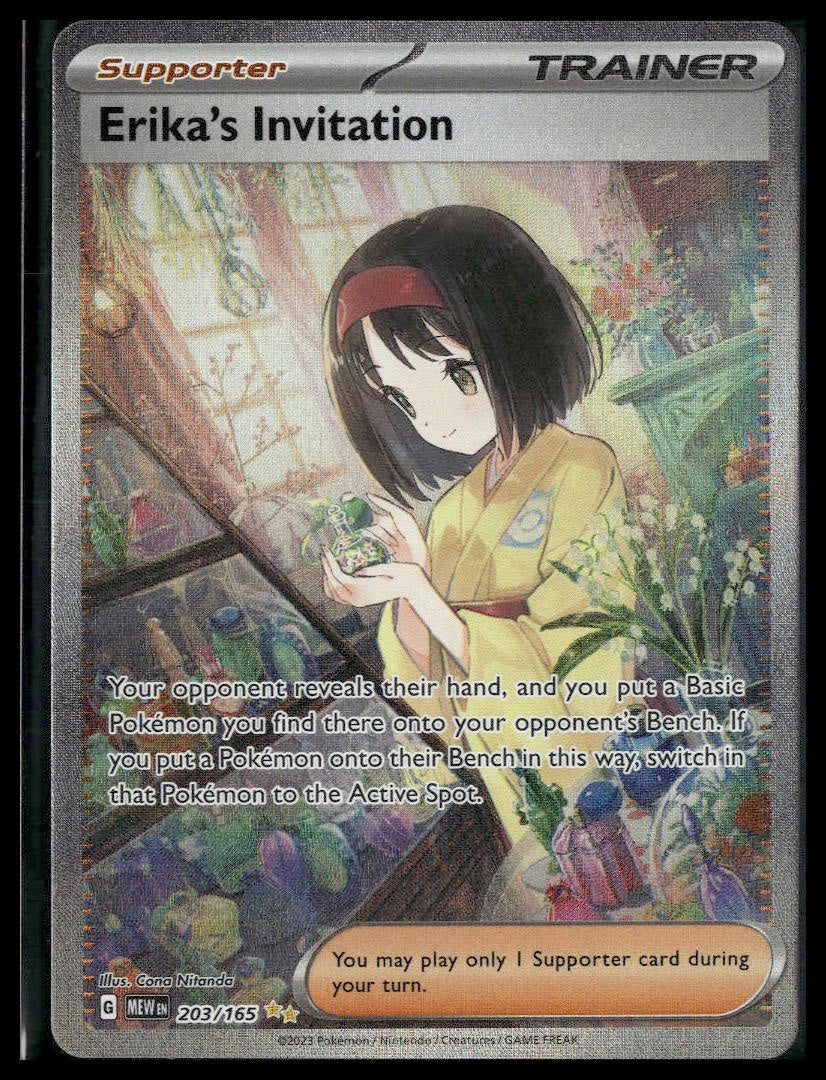 Erika's Invitation #203/165 Scarlet & Violet 151 NM