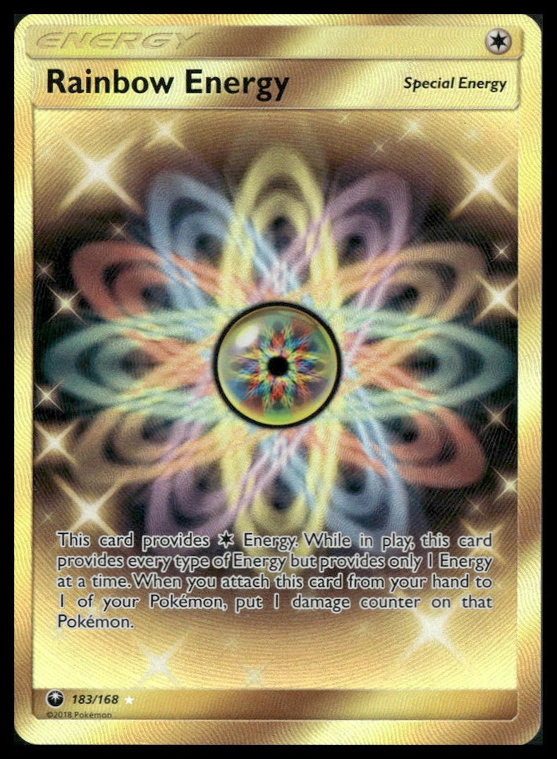 Rainbow Energy (Secret) #183/168 SM - Celestial Storm LP