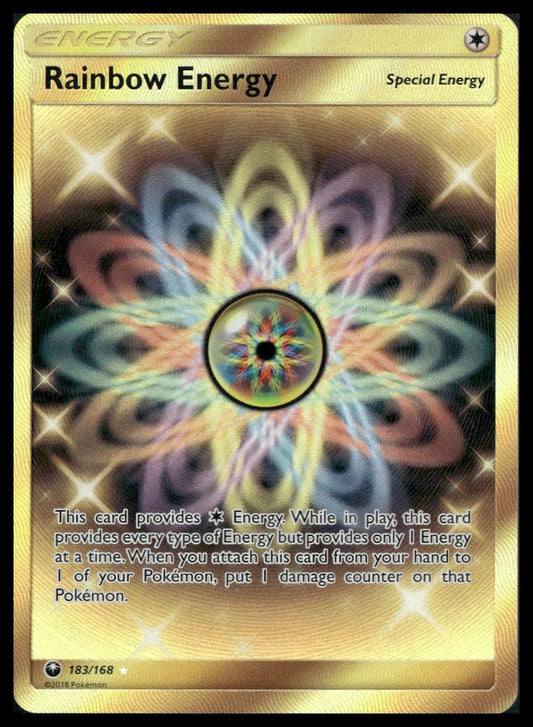 Rainbow Energy (Secret) #183/168 SM - Celestial Storm LP