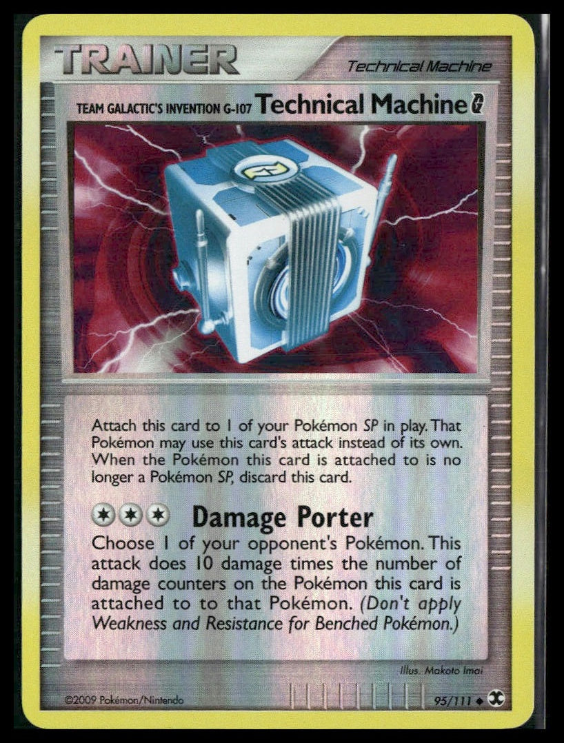 Team Galactic G-107 Technical Machine G #95/111 Reverse Holo Rising Rivals LP