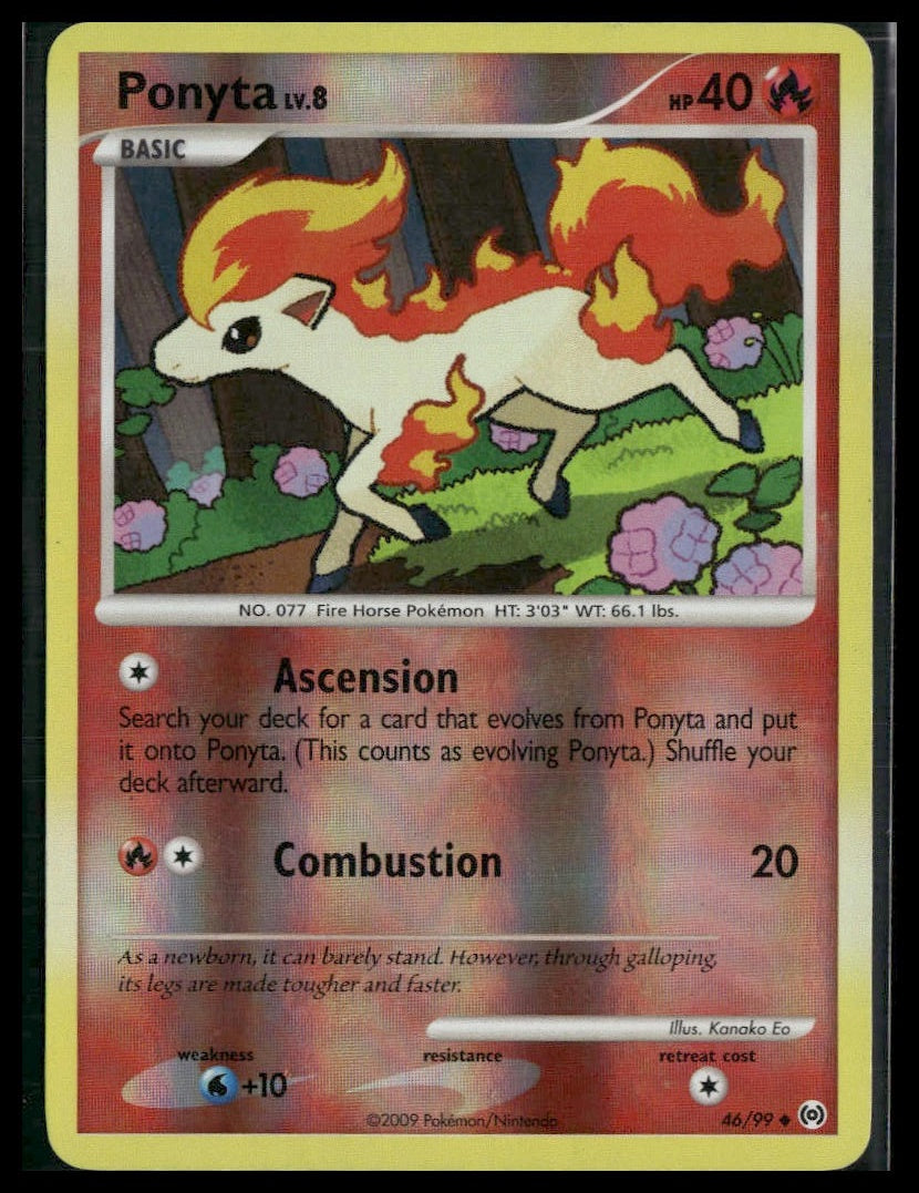 Ponyta #46/99 Reverse Holo Arceus LP