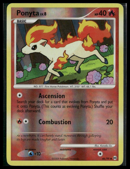 Ponyta #46/99 Reverse Holo Arceus LP