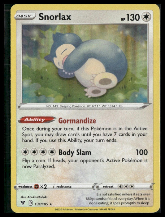 Snorlax #131/185 Vivid Voltage VLP