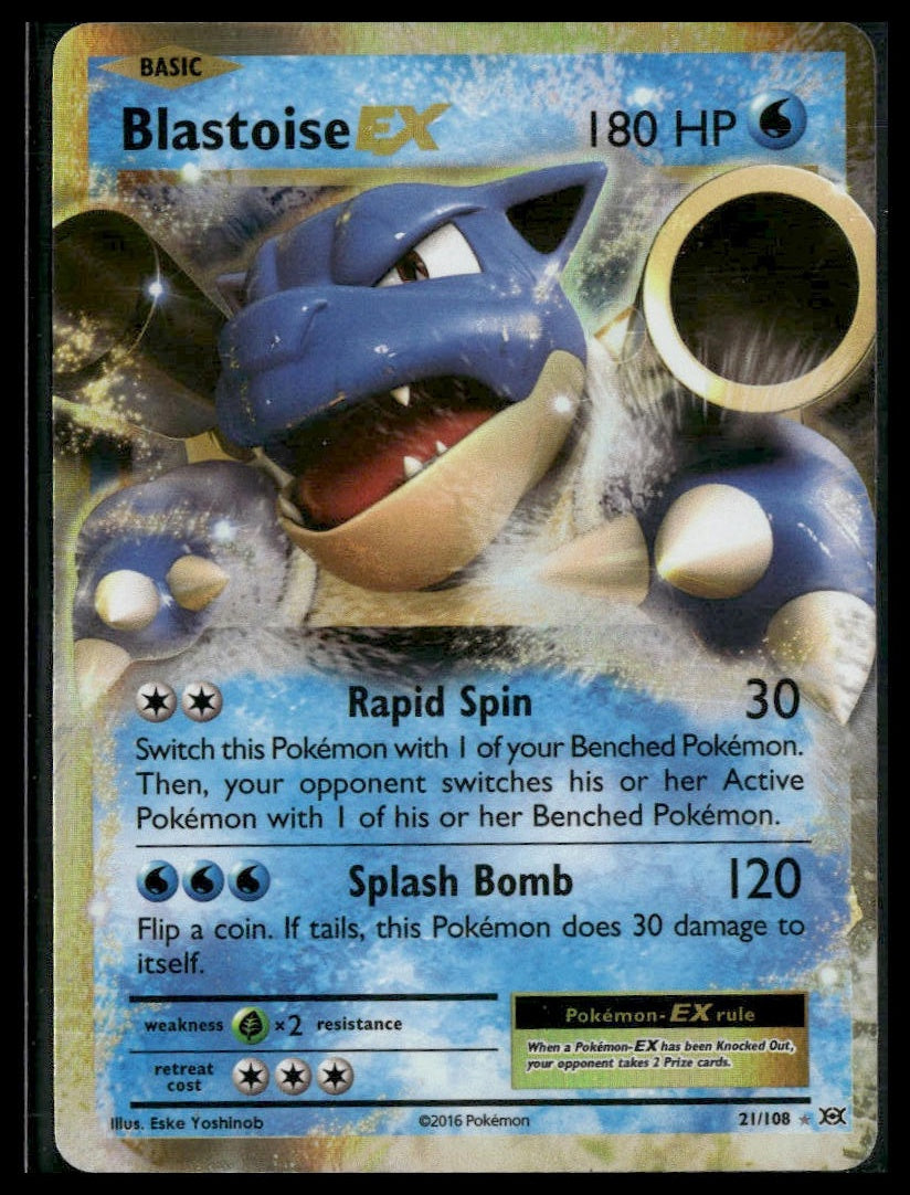 Blastoise EX #21/108 Evolutions LP