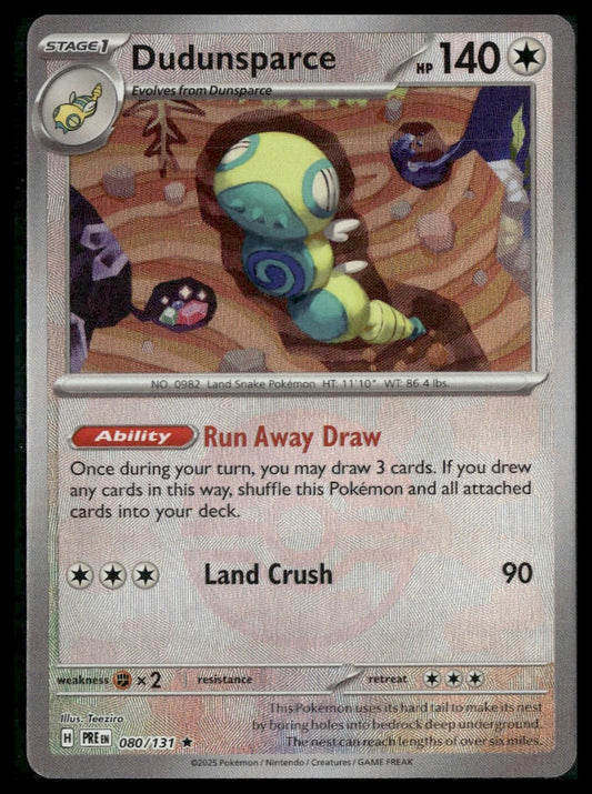 Dudunsparce (Poke Ball) #080/131 Prismatic Evolutions NM