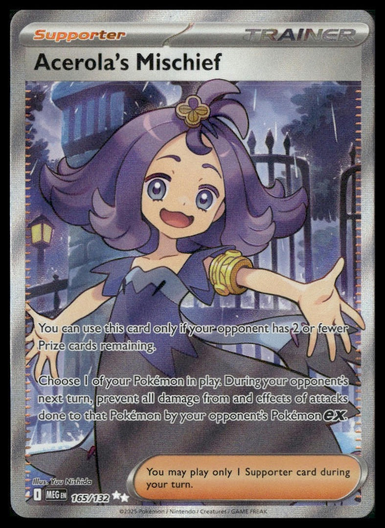 Acerola's Mischief #165/132 Mega Evolution NM