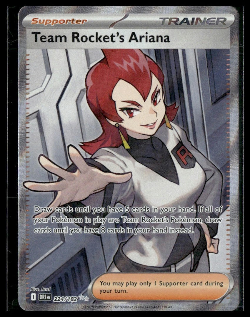 Team Rocket's Ariana #224/182 Destined Rivals NM