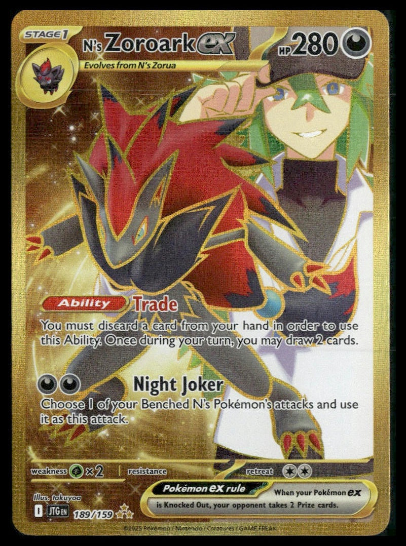 N's Zoroark ex #189/159 Journey Together LP