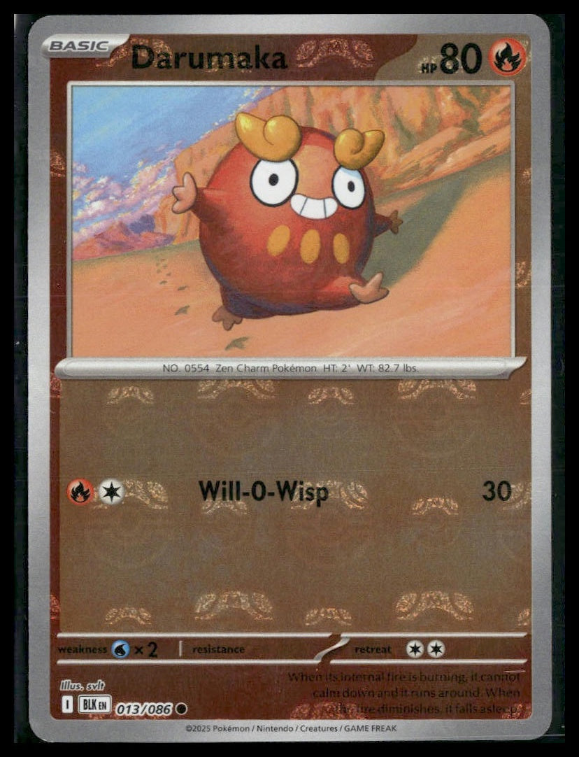 Darumaka (Master Ball) #013/086 Black Bolt NM