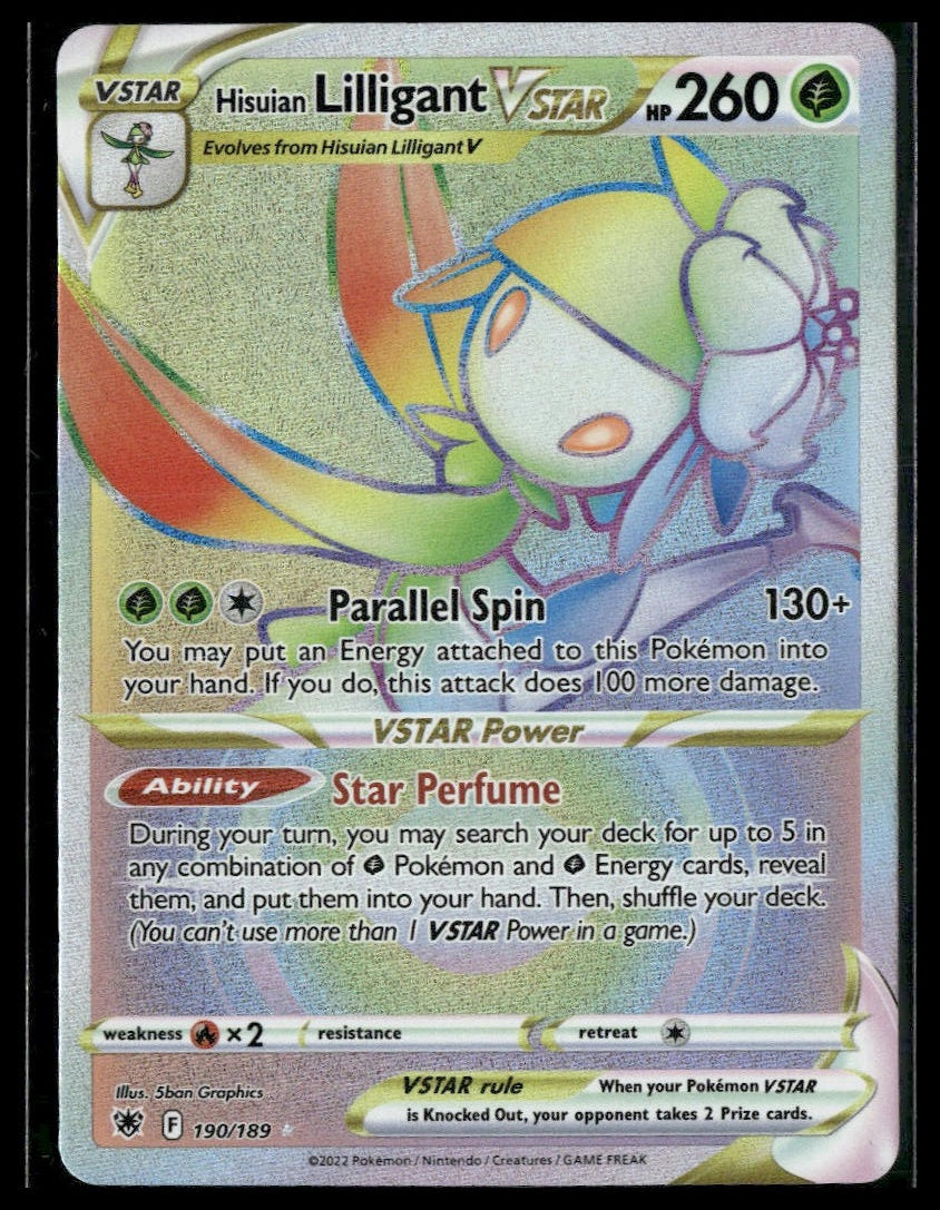 Hisuian Lilligant VSTAR (Secret) #190/189 Astral Radiance VLP