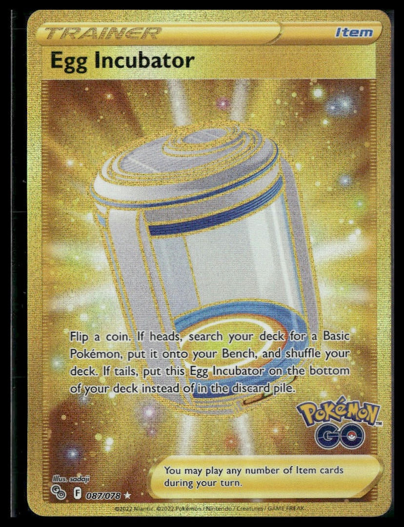 Egg Incubator (Secret) #087/078 Pokemon GO NM