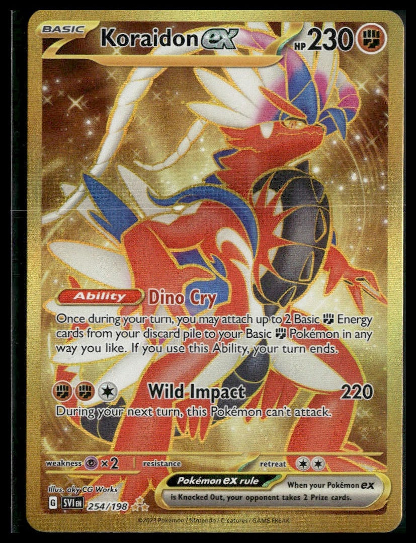 Koraidon ex #254/198 Scarlet & Violet Base Set VLP