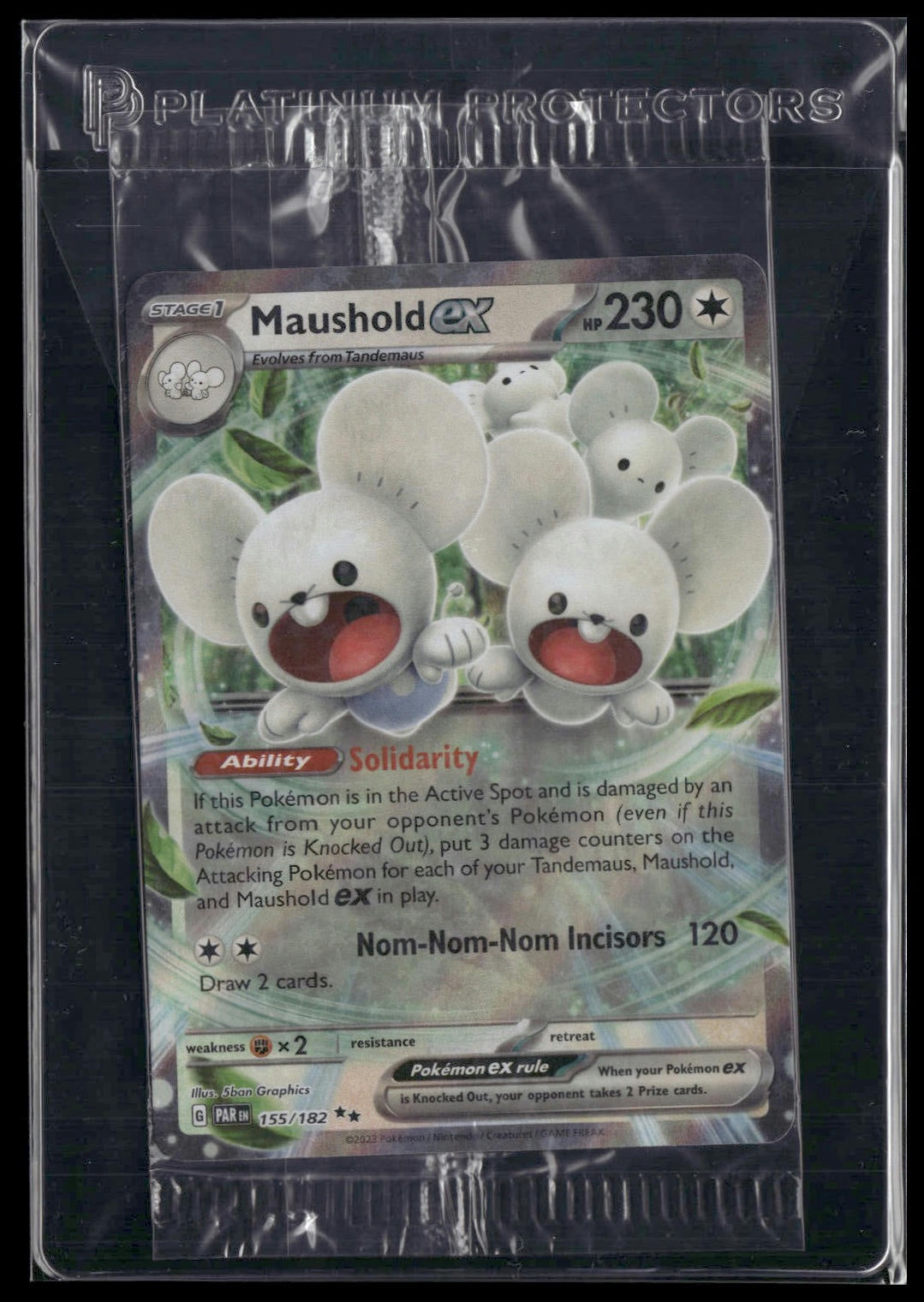 Maushold ex #155/182 SEALED Paradox Rift Paldea Adventure Chest Promo NM