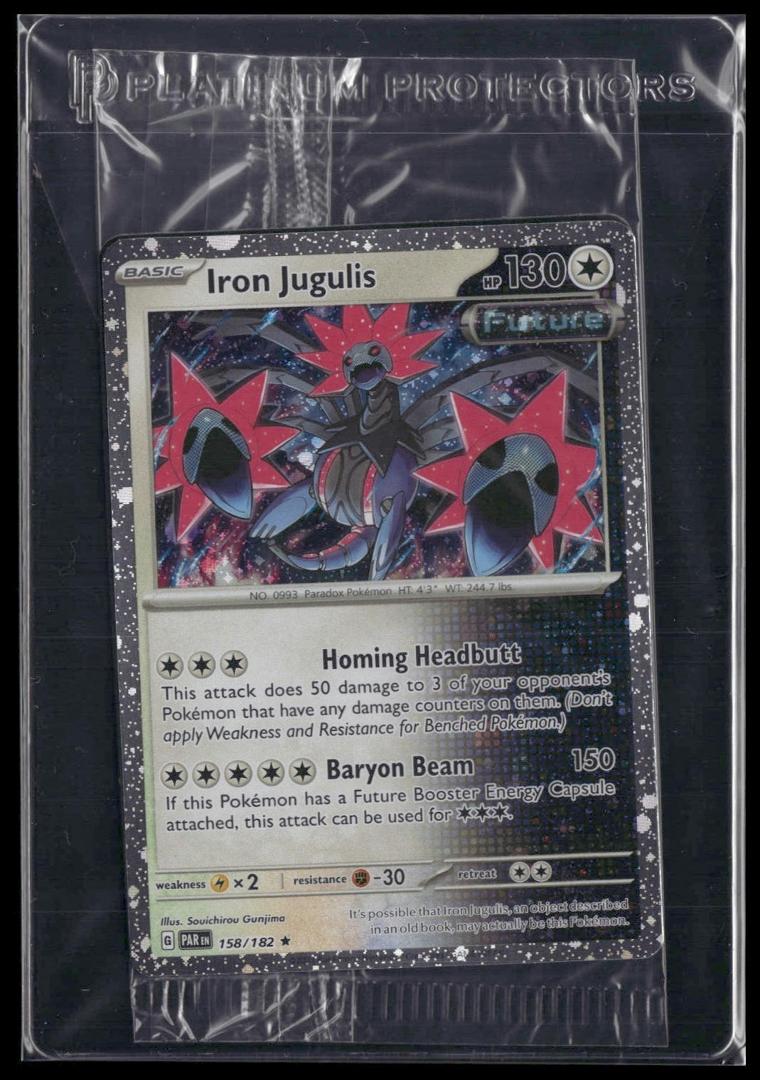 Iron Jugulis #158/182 SEALED Cosmos Holo Paradox Rift Promo NM