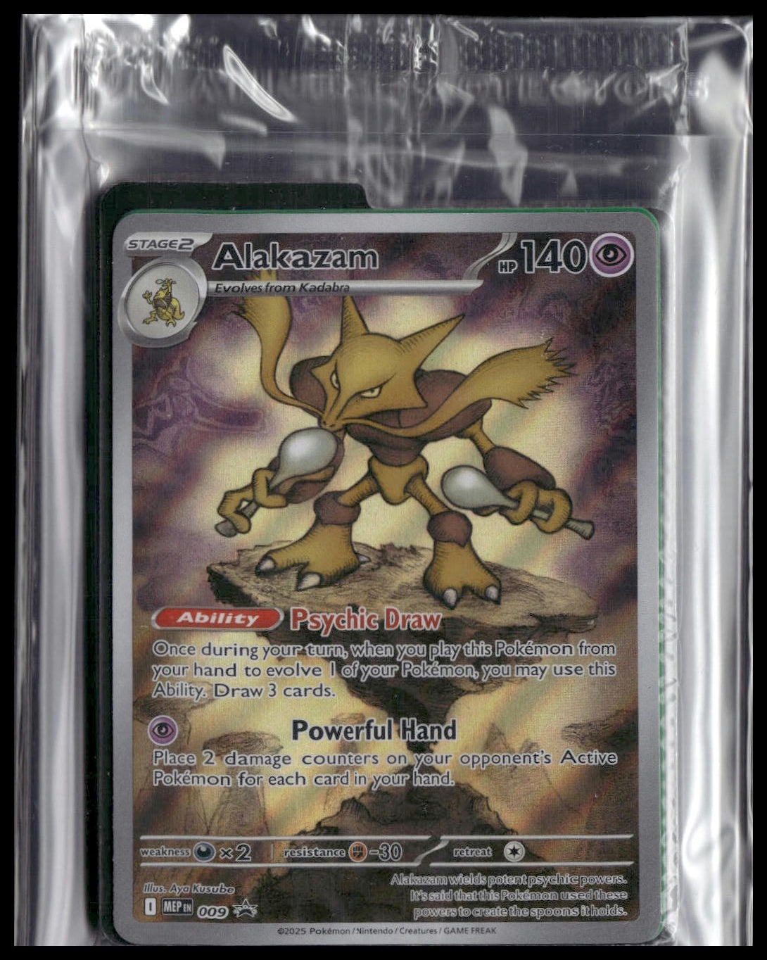 Alakazam #9 SEALED Mega Evolution ETB [Gardevoir] Promo NM