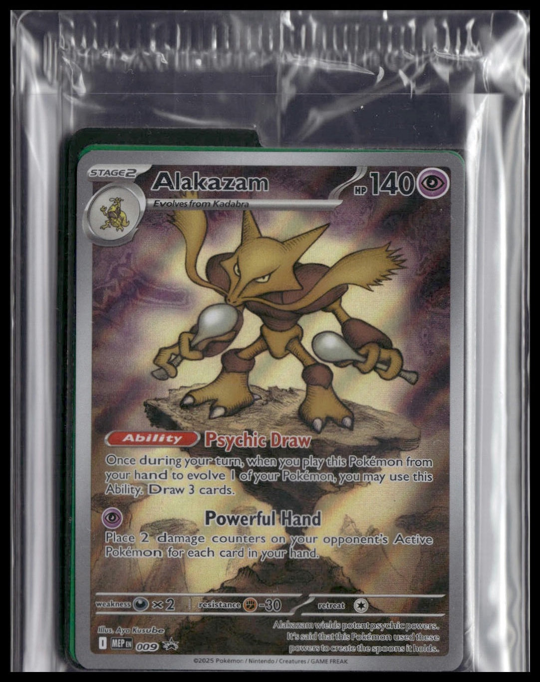 Alakazam #9 SEALED Mega Evolution ETB [Gardevoir] Promo NM