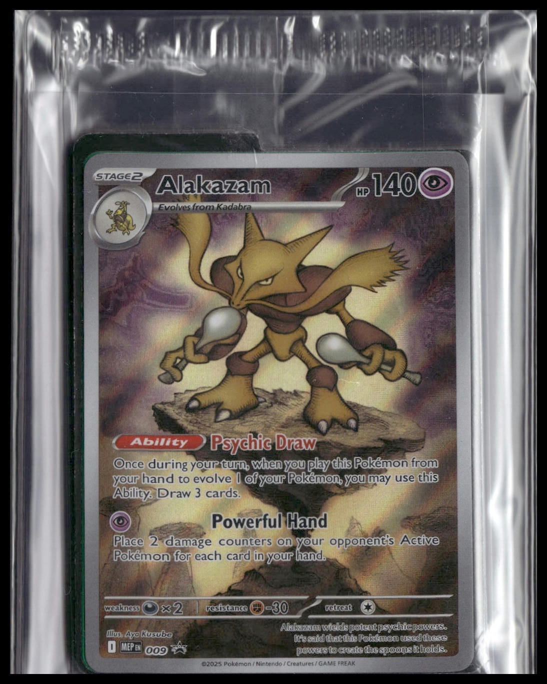 Alakazam #9 SEALED Mega Evolution ETB [Gardevoir] Promo NM