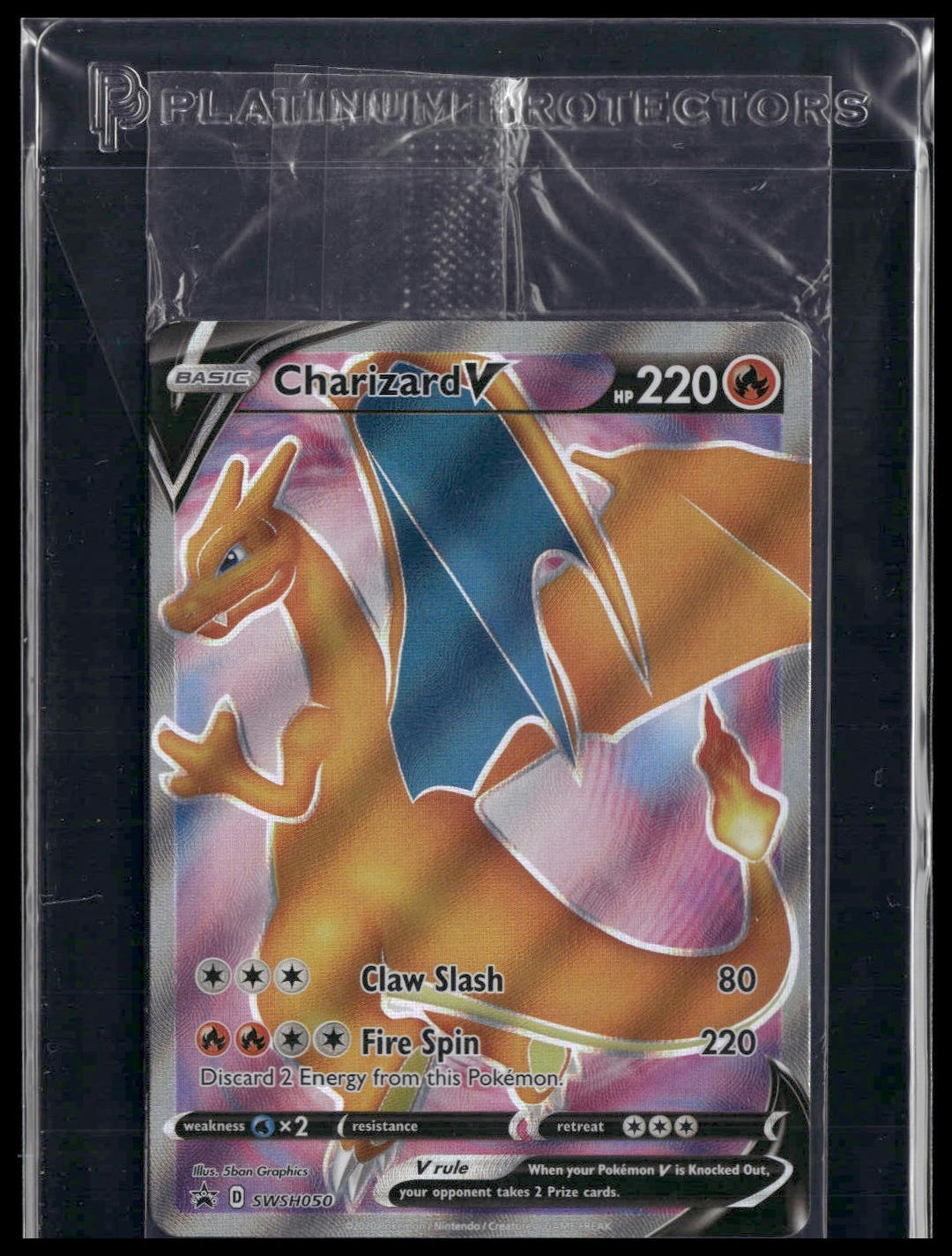 Charizard V #SWSH050 SEALED Champions Path ETB Promo NM