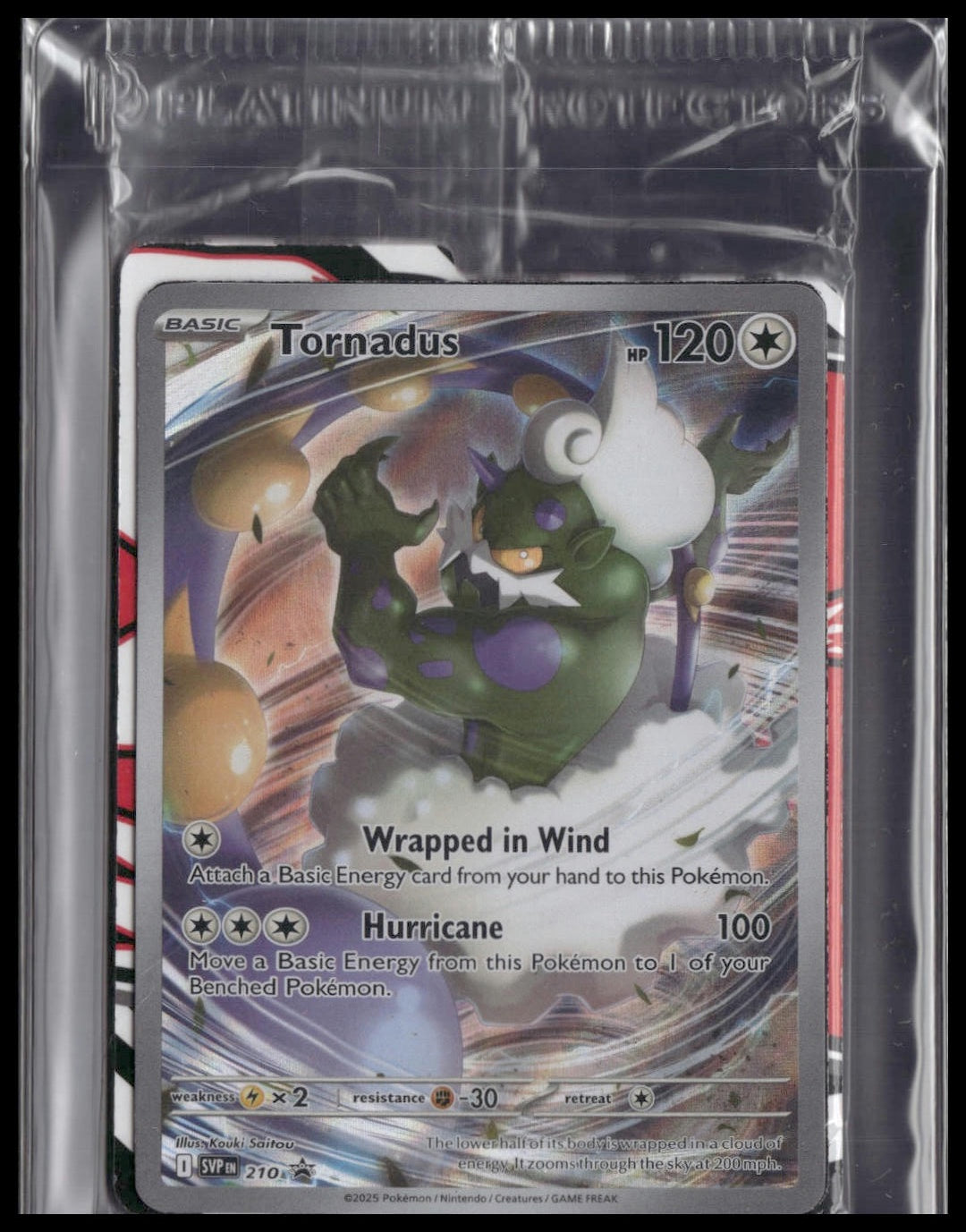 Tornadus #210 SEALED White Flare ETB Promo NM