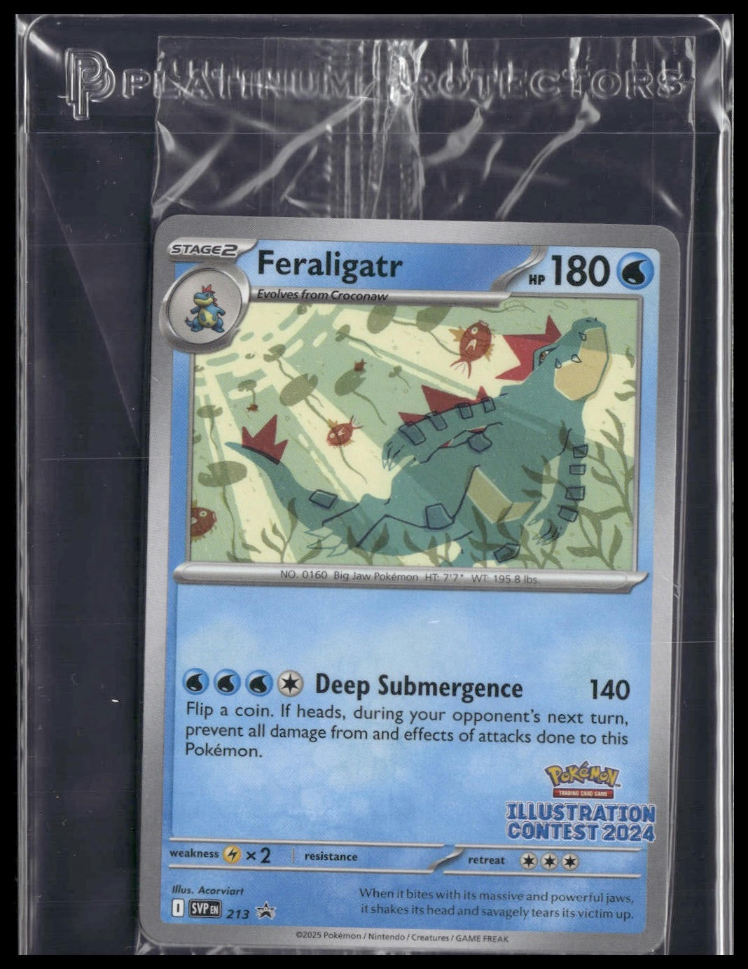 Feraligatr #213 #214 #215 SEALED Illustration Contest 2024 Promo Pack NM