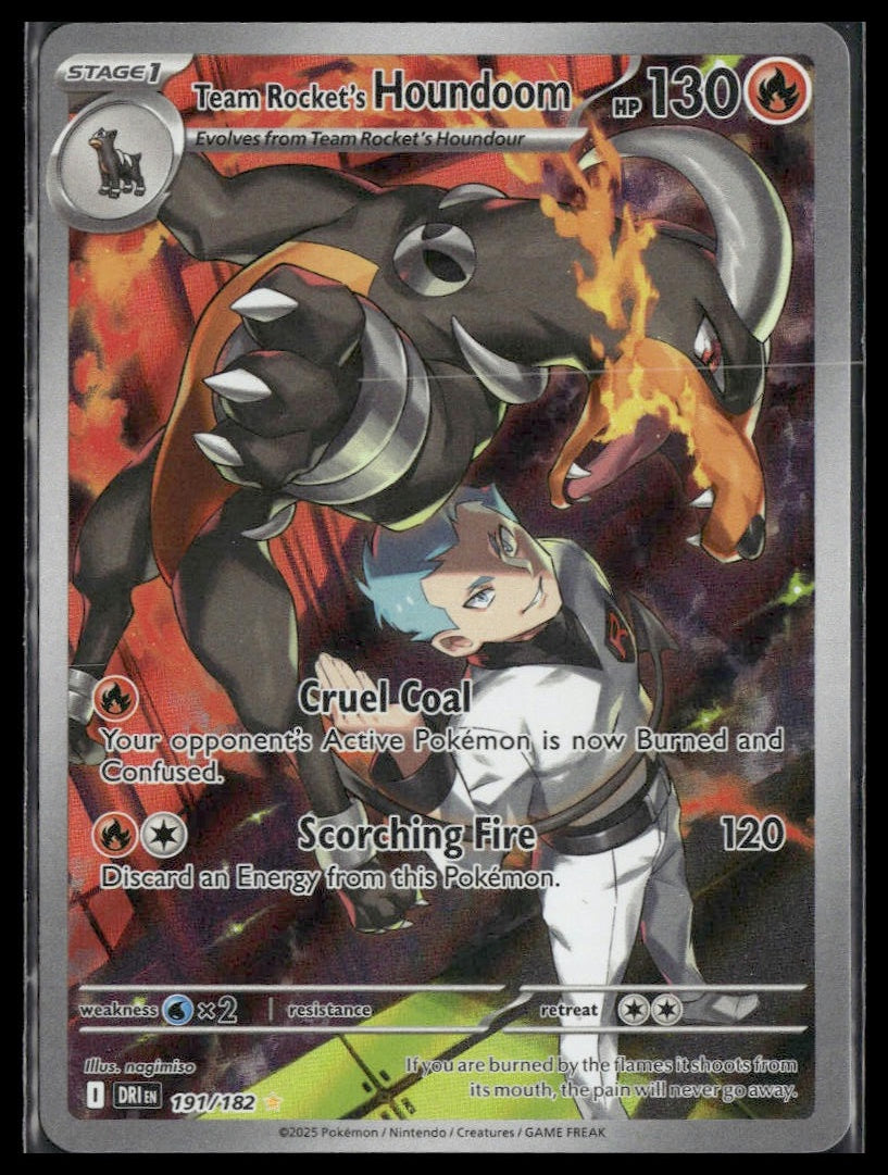 Team Rocket's Houndoom #191/182 Destined Rivals VLP
