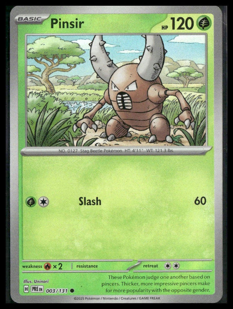Pinsir (Master Ball) #003/131 Prismatic Evolutions NM