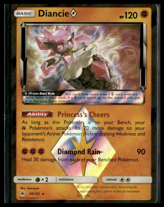 Diancie Prism Star #74/131 SM - Forbidden Light MP