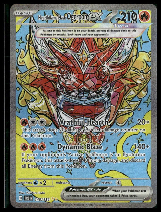Hearthflame Mask Ogerpon ex #148/131 Prismatic Evolutions VLP