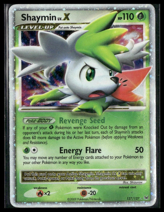 Shaymin Lv.X (Sky Forme) #127/127 Platinum HP
