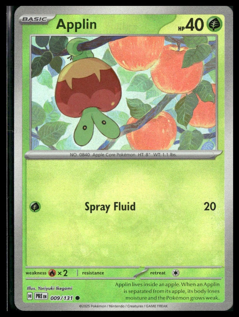 Applin (Master Ball) #9/131 Prismatic Evolutions NM
