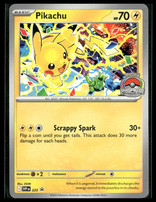 Pikachu #225 World Championships 2025 Promo VLP