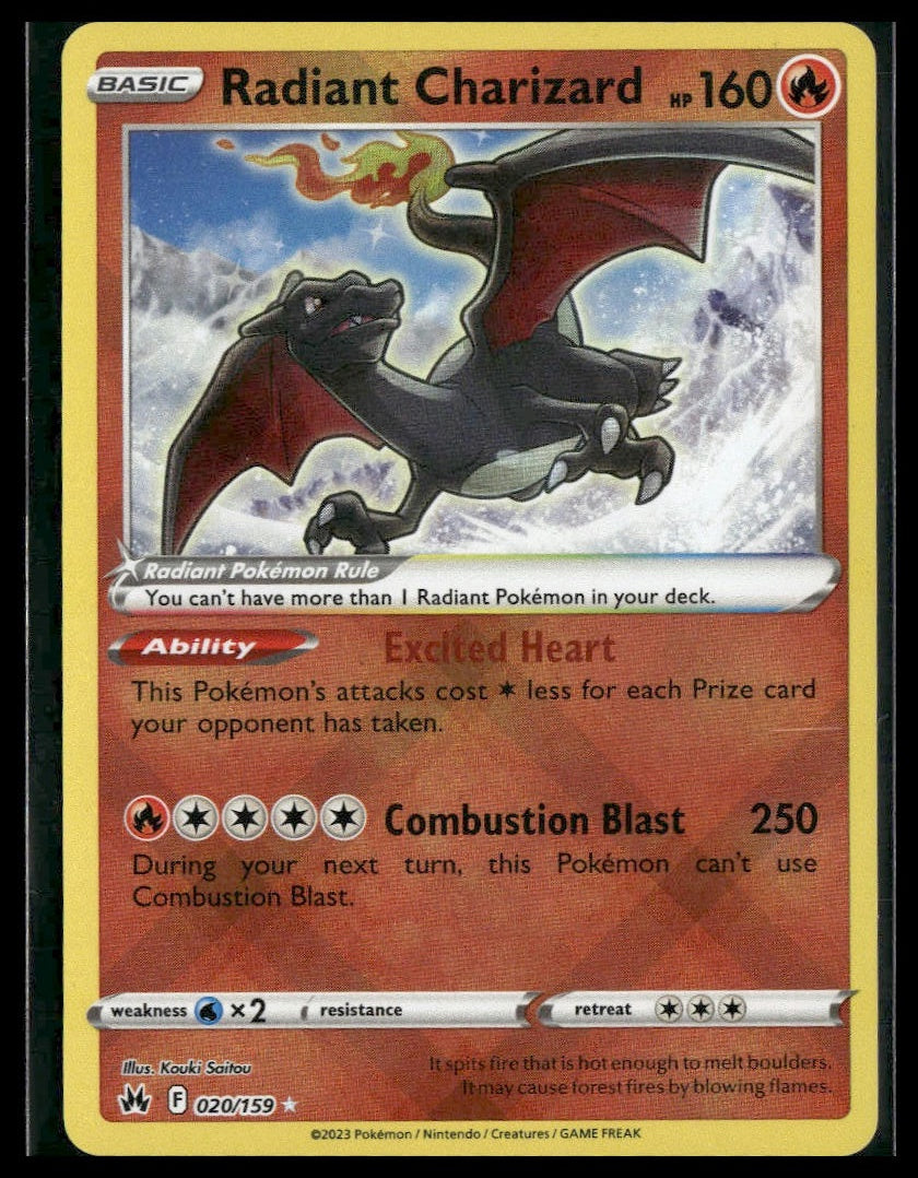 Radiant Charizard #020/159 Crown Zenith VLP
