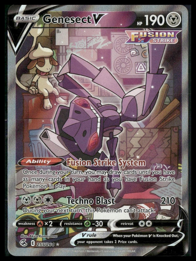 Genesect V (Alt Art) #255/264 Fusion Strike MP