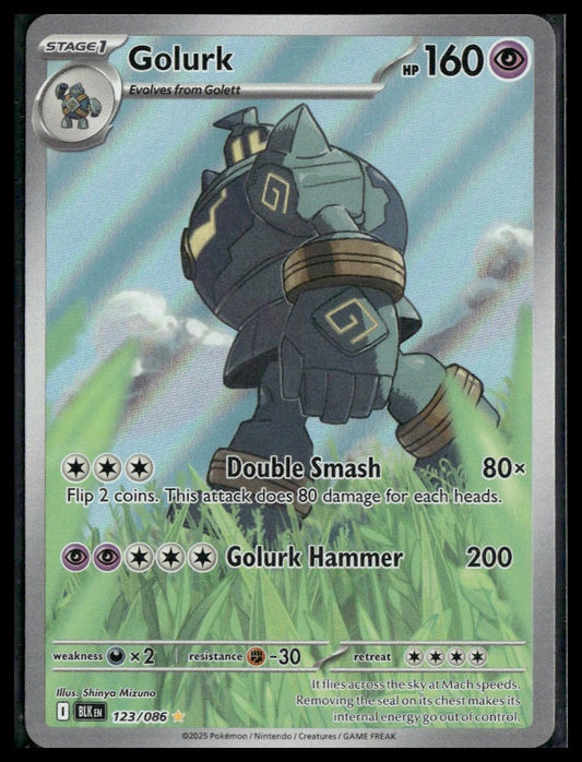 Golurk #123/086 Black Bolt NM