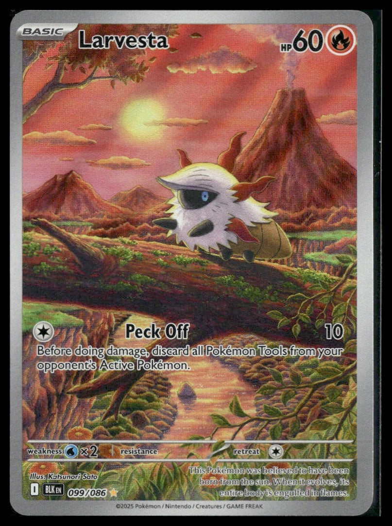 Larvesta #099/086 Black Bolt NM