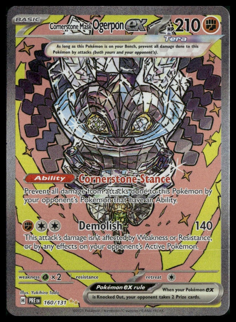 Cornerstone Mask Ogerpon ex #160/131 Prismatic Evolutions VLP