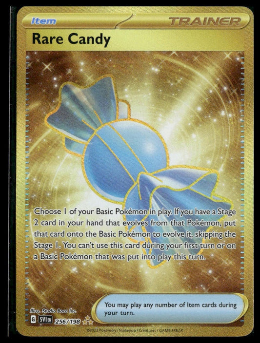 Rare Candy #256/198 Scarlet & Violet Base Set VLP