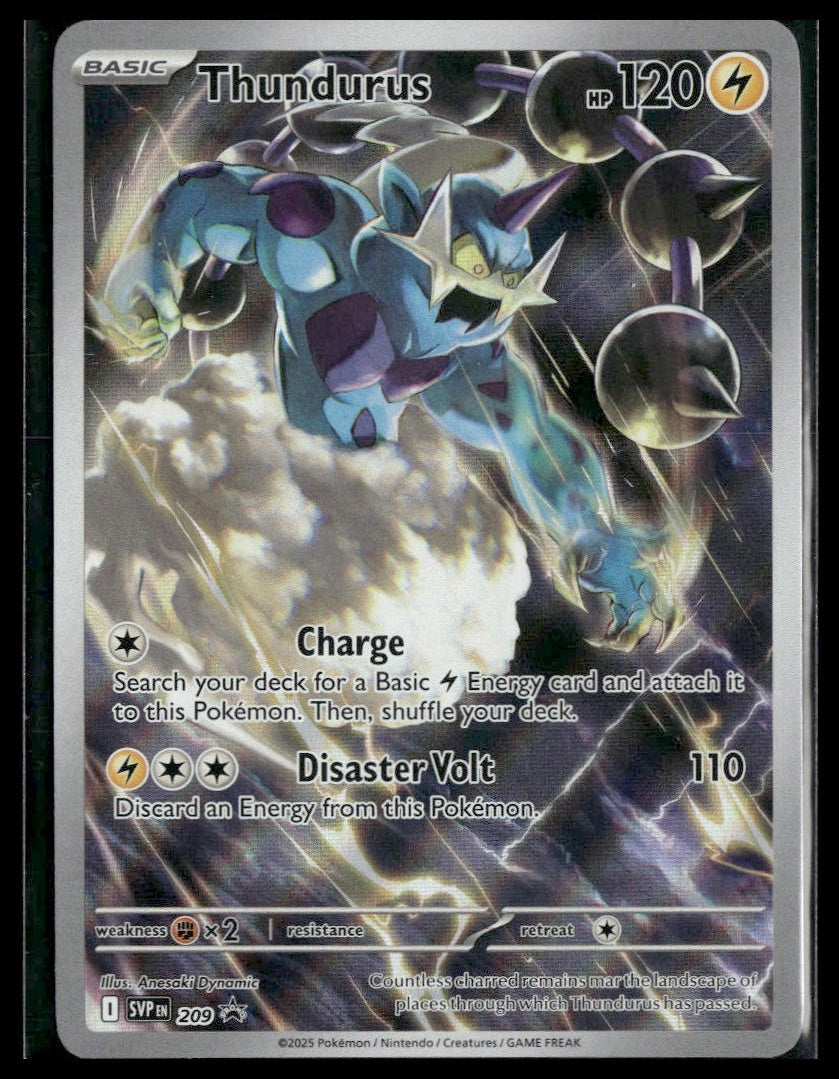 Thundurus #209 Black Bolt ETB Promo NM
