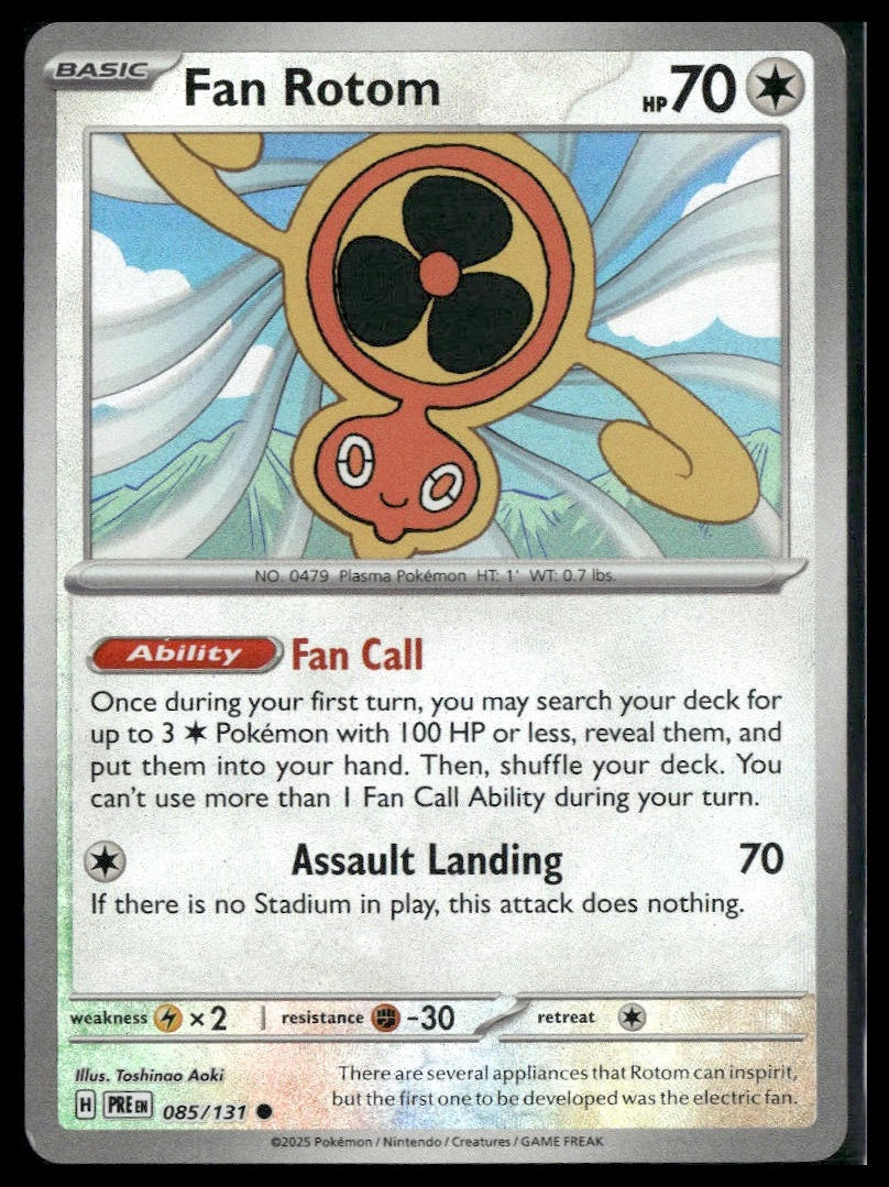 Fan Rotom (Master Ball) #085/131 Prismatic Evolutions NM