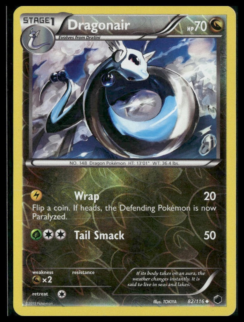 Dragonair #82/116 Reverse Holo Plasma Freeze MP