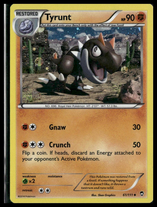 Tyrunt #61/111 Cosmos Holo XY - Furious Fists LP