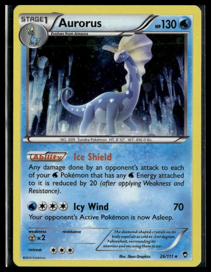 Aurorus #26/111 Cosmos Holo XY - Furious Fists LP