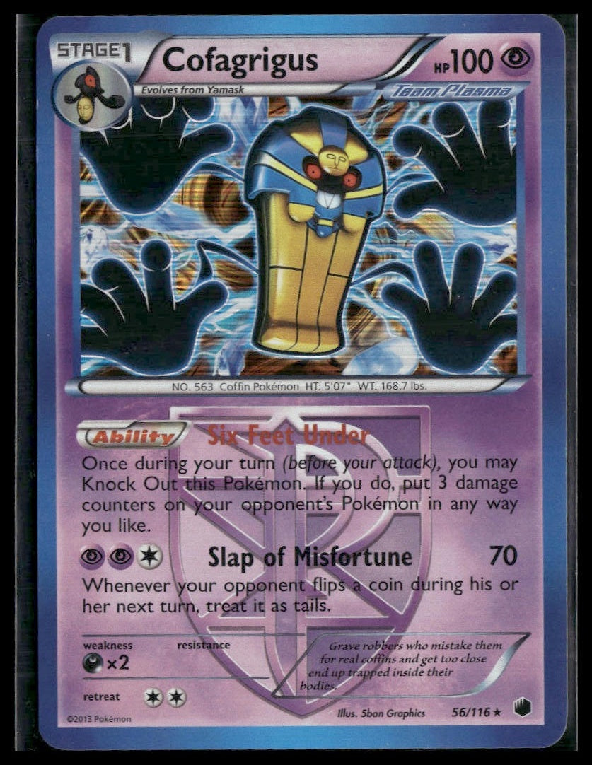 Cofagrigus (Team Plasma) #56/116 Plasma Freeze LP