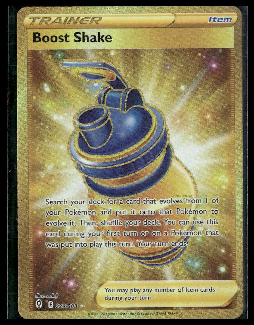 Boost Shake (Secret) #229/203 Evolving Skies NM